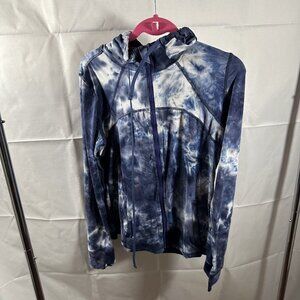 Rae Mode - Marble Tie Dye Fitted Jacket - Blue - 1x -
